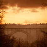 Müngstener Brücke im Sonnenuntergang